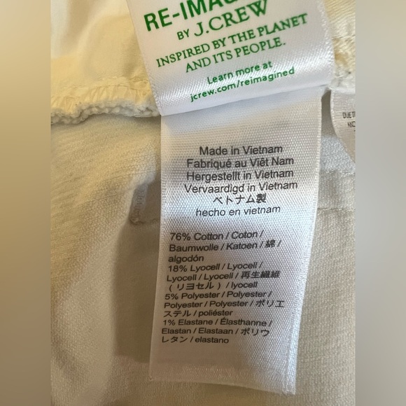 J Crew size 28 Vintage Slim Straight garment dyed corduroy pant in Ivory - Picture 10 of 10